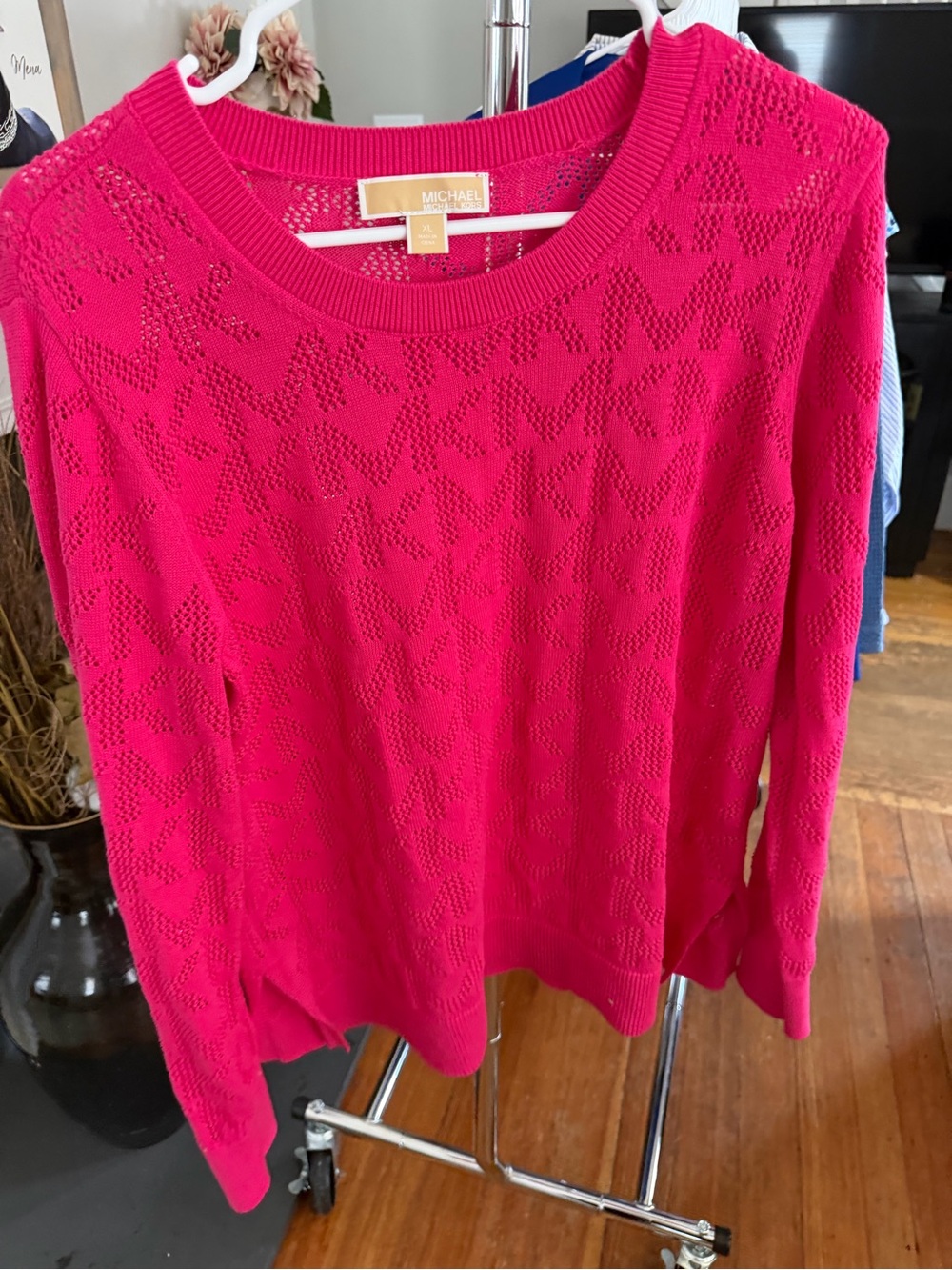 Michael Kors Hot Pink Crewneck Sweater